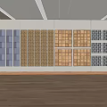 Wall Panel Designs Featuring Diverse Textures And Color Patterns For Interior 3d model