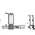 Home Gym Fitness Equipment Collection Featuring Multi Functional Trainer Dumbbell Rack And Workout Bench
