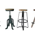 Various Design Bar Stools With Wooden And Metal Frames Different Bases And Seats