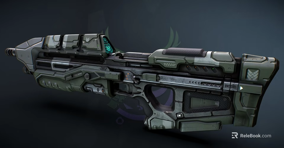 Modern Sci Fi Rifle With Futuristic Design And Advanced Tactical Features 3d model