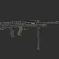 Modern Tactical Rifle With Detachable Magazine Ergonomic Grip And Adjustable Stock