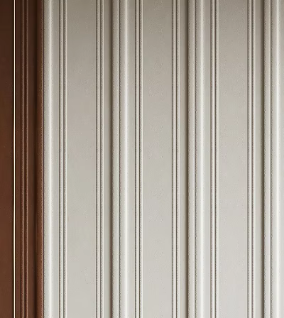 Beige And Brown Vertical Striped Wainscoting Panels For Interior Wall Decor 3d model