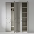 Elegant White Embossed Chest Of Drawers With Metal Round Pull Handles For Luxury Home Decor