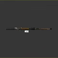 Modern Tactical Rifle Weapon With Brown Black Finish Silencer Scope And Magazine