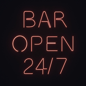 Neon bar led luminous characters billboard signboard decoration background wall cyberpunk brilliant luminous letters 3d model