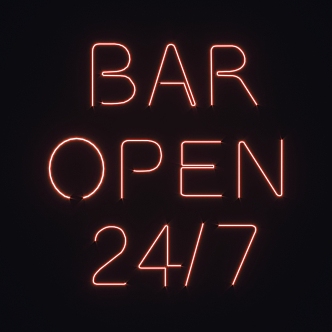 Neon bar led luminous characters billboard signboard decoration background wall cyberpunk brilliant luminous letters 3d model