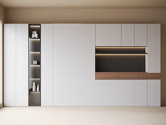 Modern Bookcase Sideboard Wine Cabinet 3d model