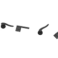 Modern Silver Metal Door Handles With Various Stylish Designs For Home Use