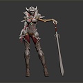 Modern Game Character Cyberwarrior Cyberman 3d model