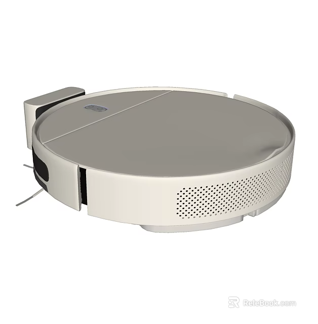 Smart Home Robot Vacuum Cleaner with Sleek Round Design and Automatic Cleaning Function 3d model 