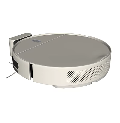 Smart Home Robot Vacuum Cleaner with Sleek Round Design and Automatic Cleaning Function 3d model