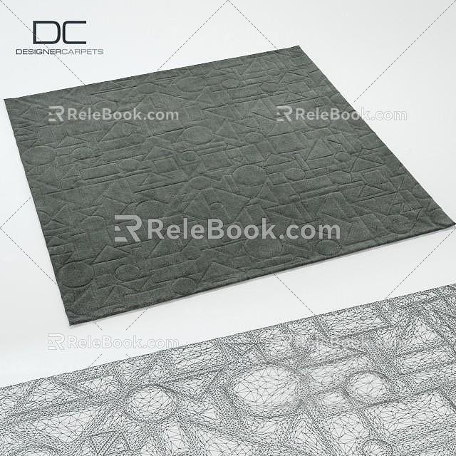 Square carpet 3d model