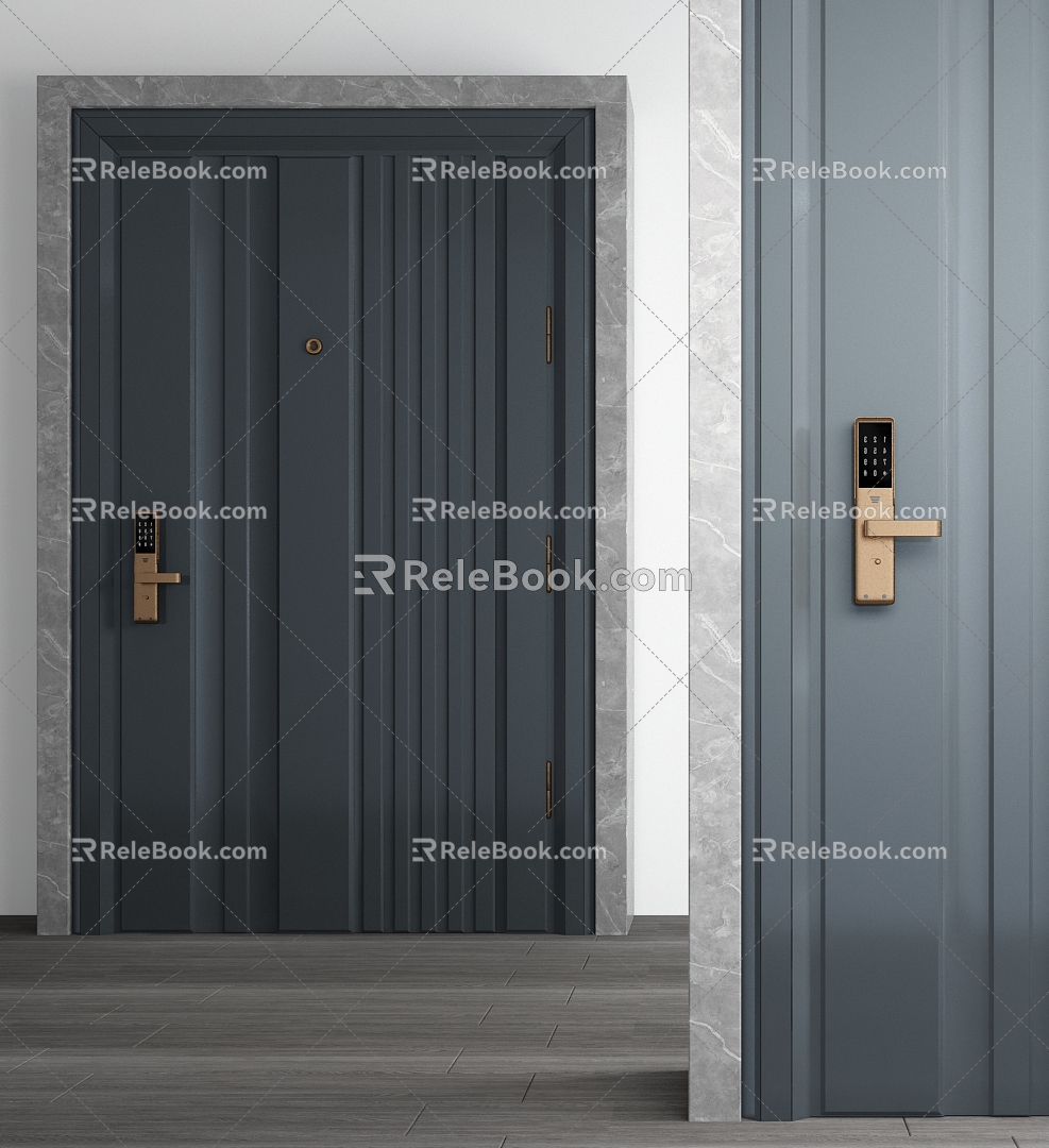 Modern swing door security door single door model