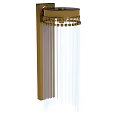 Elegant Gold Wall Lamp With Transparent Tassels Modern Interior Design