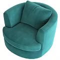 Single Sofa Fabric Single Sofa 3d model
