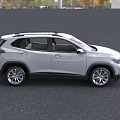 Silver Chevrolet SUV Featuring Green License Plate And Front Grille Design