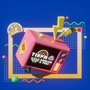 TV cartoon TV 3d model