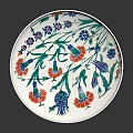 Modern plate color plate cultural relics 3d model