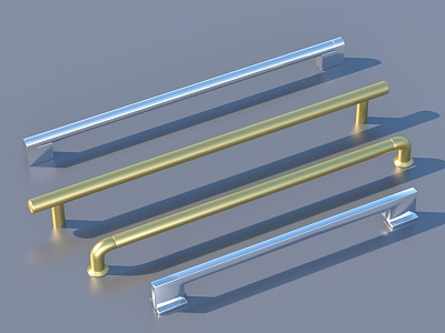 Door handle hardware 3d model