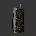 Vintage Radio With Large Speakers AM FM Cassette Player And Metal Handle