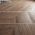 High Quality Interior Wooden Flooring With Herringbone Pattern Straight Planks And Natural Texture