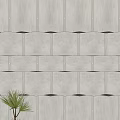 Modern background wall modeling wall 3d model