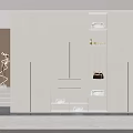 Modern White Wardrobe Interior Design With Open Storage Shelves And Drawers