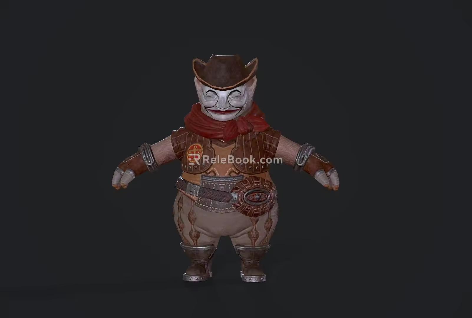 Modern game character clown game character anime character 3d model