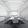 Modern Conference Room 3d model