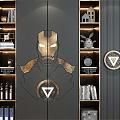 Iron Man Decorative Cabinet Background Wall Bookcase Wardrobe 3d model