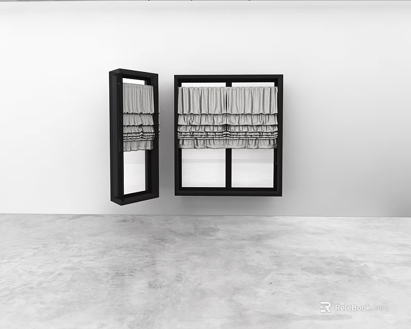 Modern Window Curtain Design For Interior With Simple Style And Elegant Look 3d model 