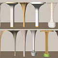 Special-shaped column Decorative column Styling column 3d model