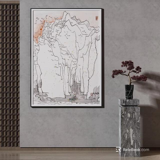 Modern Open Kitchen Interior Design With Spacious Layout And Appliances 3d model