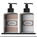 Two Bottles of Liquid Soap with Pump Dispensers Magnolia Vanilla and Gardenia Scents