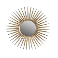 Artistic Decorative Wall Mirrors With Gold Frame Sunburst And Geometric Pattern Designs 3d model