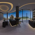 Me Flower Modern Elegant Specialty Store With Various Flowers Green Plants Display Shelves And Sofas