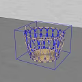 Woven Wicker Bathroom Accessory Basket With Decorative Handles For Storage