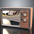 Vintage TELE Brand Television With Wooden Frame And Knob Controls