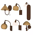 Middle style wall lamp 3d model