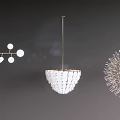 Elegant Modern Chandeliers with Various Design Styles for Interior Lighting Decor 3d model