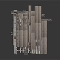 Industrial Equipment With Metal Framework Pipes And Multi Layer Structure
