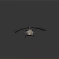 Military Helicopter With Main Rotors Tail Rotor And Camouflage Body Design