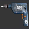 Blue Corded Electric Drill With 450W Power Variable Speed Trigger And Ergonomic Handle Design