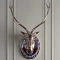 Deer head pendant wall decoration 3d model