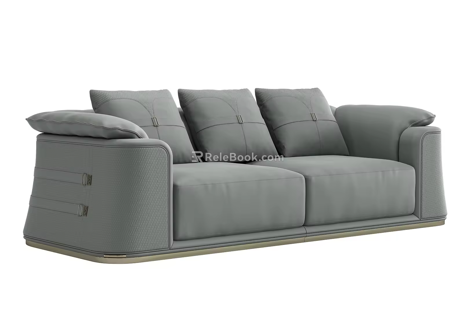 Modern Light Luxury Multiplayer Sofa 3d model