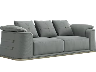 Modern Light Luxury Multiplayer Sofa 3d model