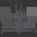 Multi Barrel Naval Gun With Metal Structure And Mounting Base For Military Defense