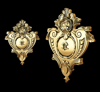 European-style carved 3d model