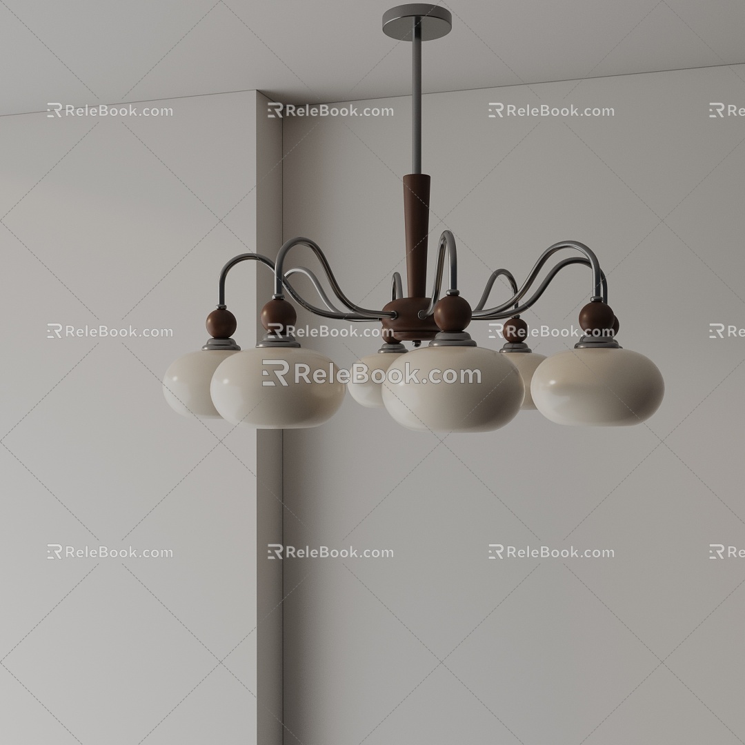 Modern chandelier 3d model