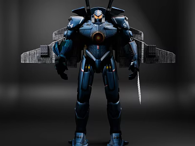 Mecha Cartoon 3d model